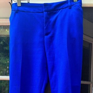 Gap Slim Cropped Size 12 Stretch Gorgeous Royal Blue Capri Pants - L 34"